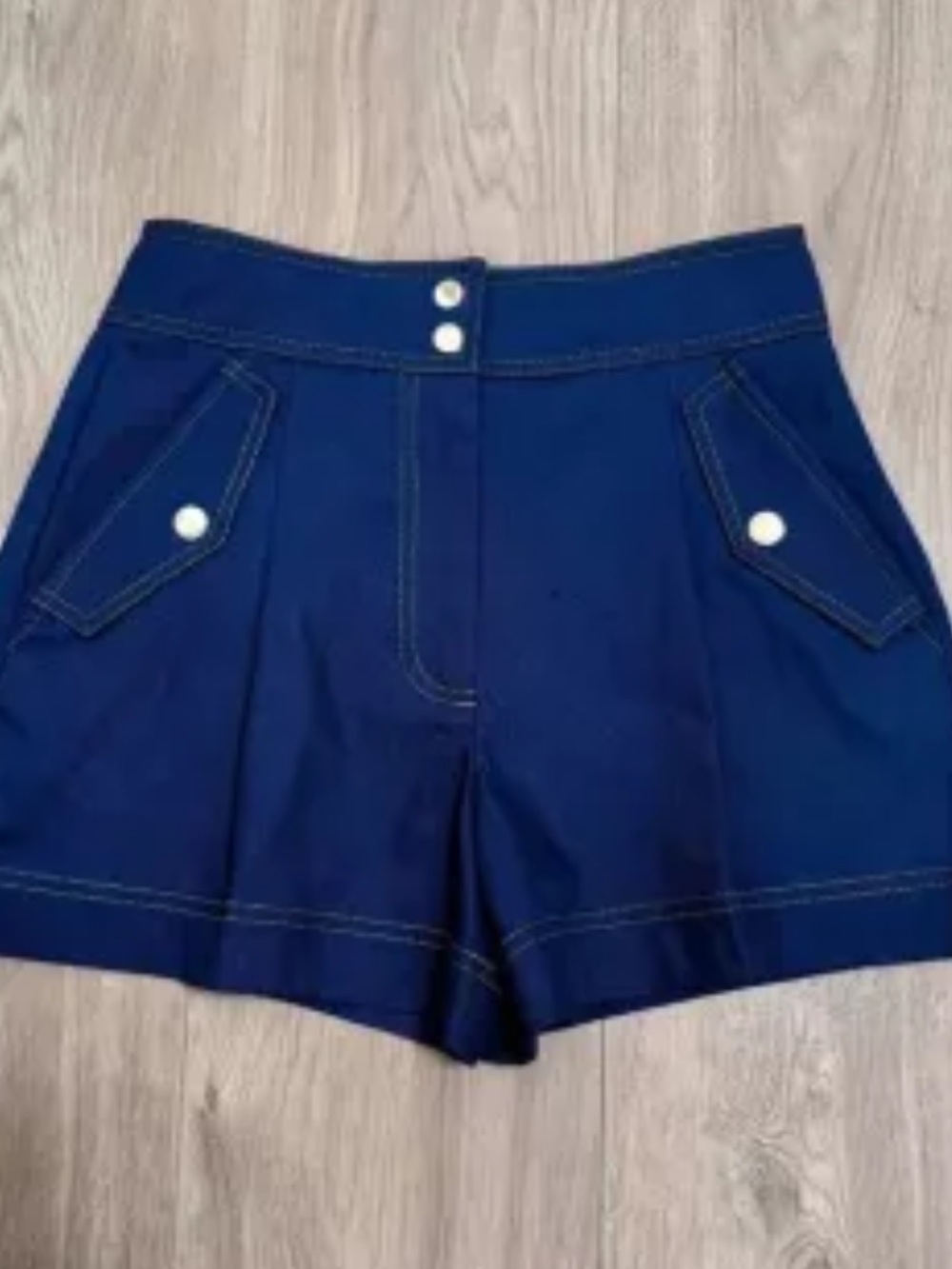Veronica Beard Keita Short in Marine